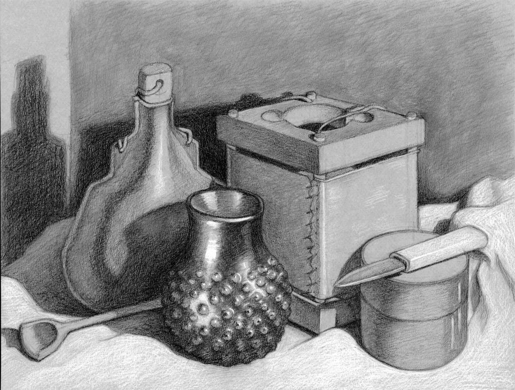 Charcoal still life Charcoal still life