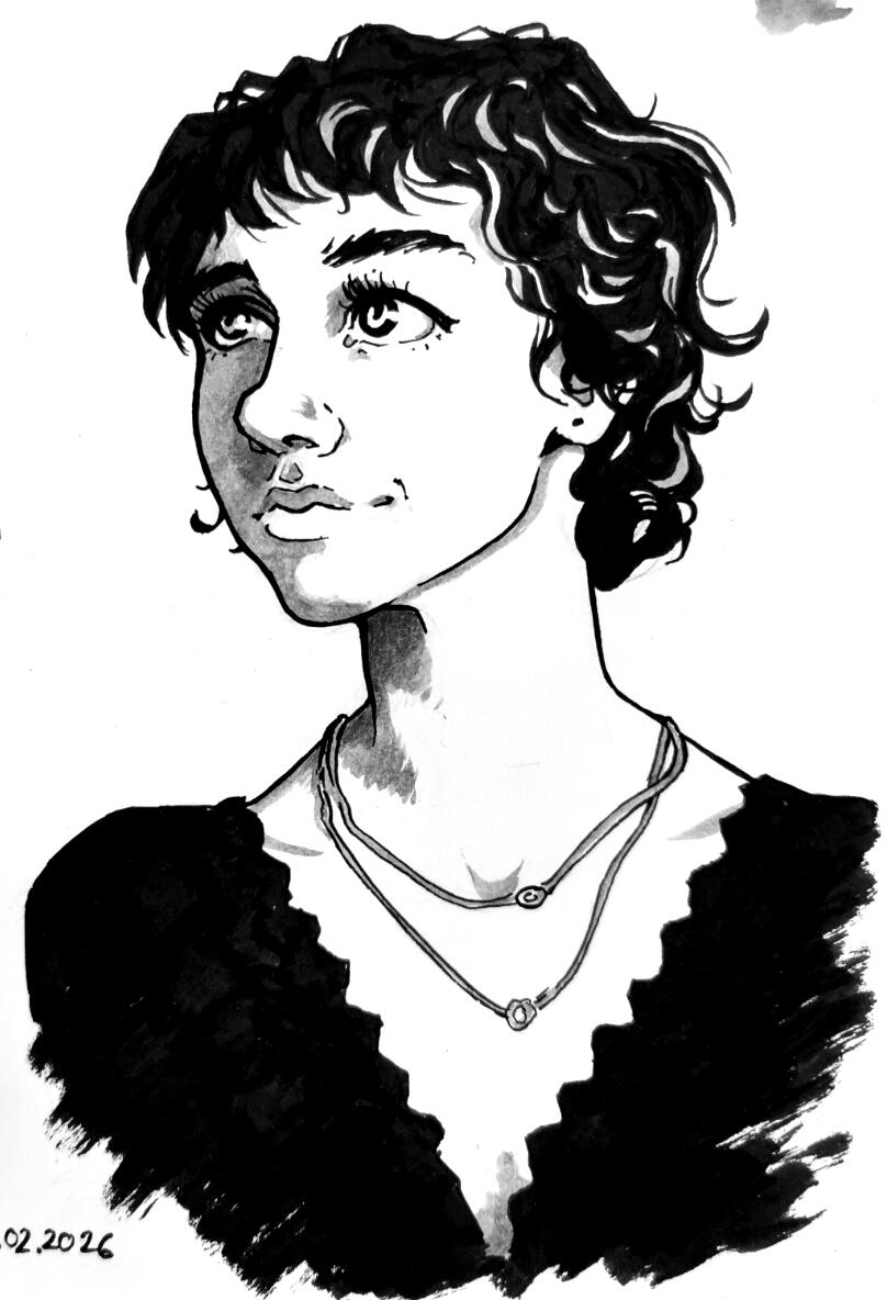 Portrait in ink Portrait in ink